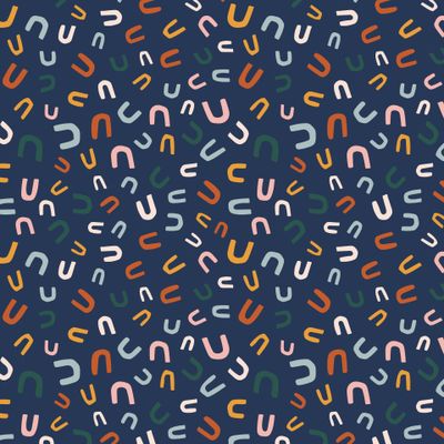 Принт-компаньон. Абстракция на темно-синем