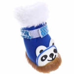 Ботинки зимние для животных «МОДНЫЙ БРО», на липучке, цвет синий, размер 2, 4,5см