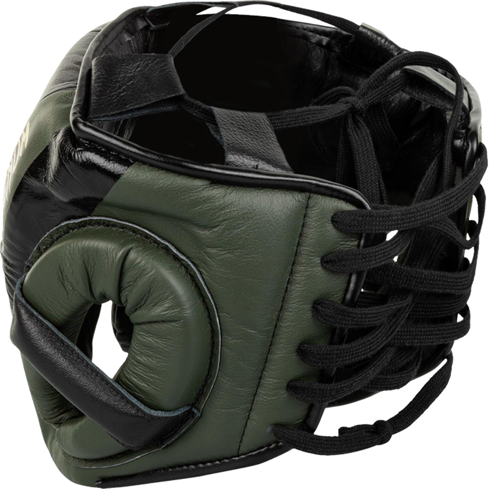 Боксерский шлем Venum Proboxing Cheek Headgear Linares Edition Khaki/Black/Gold