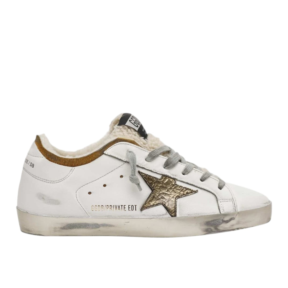 Женские кеды GOLDEN GOOSE 'SUPERSTAR' hearling Private Edition с мехом
