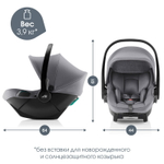 Коляска 4 в 1 Britax Roemer Smile 5Z и автокресло Baby-Safe Core Frost Grey + база Baby-Safe Core Space Black