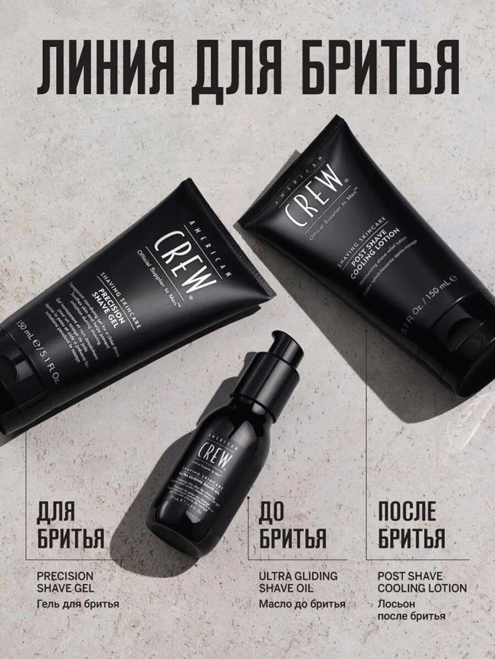 American Crew Precision Shave Gel - Гель для бритья 150 мл