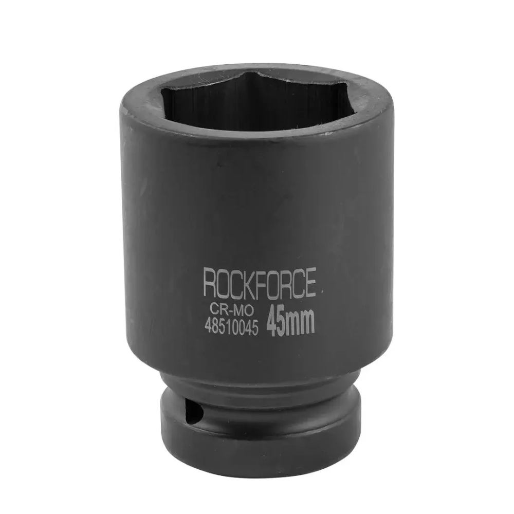Головка ударная глубокая 1'', 45мм (6гр.) RockForce##Rock FORCE RF-48510045