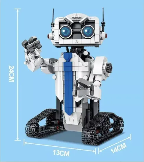 Конструктор " Robot - трансформер 3 в 1 "на дистанционном управлении ( в синем галстуке ) , 723 дет.