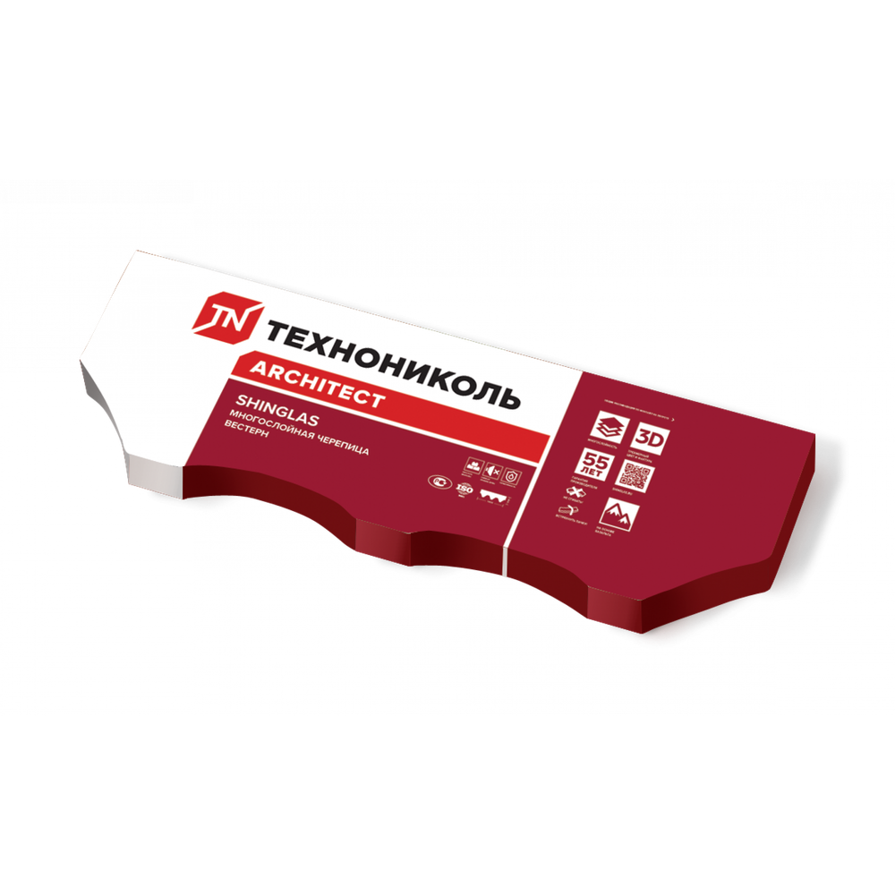Гибкая черепица ТехноНиколь SHINGLAS Вестерн Прерия 1,5м2 (Двухслойная)
