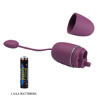 Фиолетовое виброяйцо Nymph с управлением через приложение