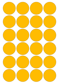 Виниловые наклейки для упаковки и маркировки Policomprint M7. 30 мм. 24 шт.