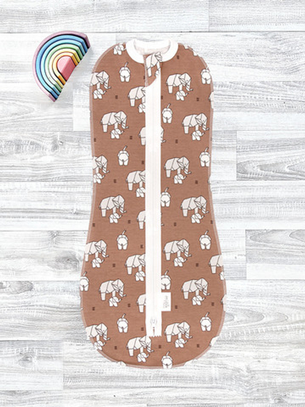 Пелёнка-кокон Mjölk Слоники оригами