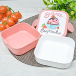 Контейнер для обеда 2 по 0,4л "Капкейки"