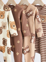 Комбинезон / Cлип для малышей Next 935-776, 5 шт., Светло-коричневый, Коричневый