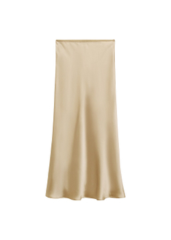 Длинная юбка с атласным блеском