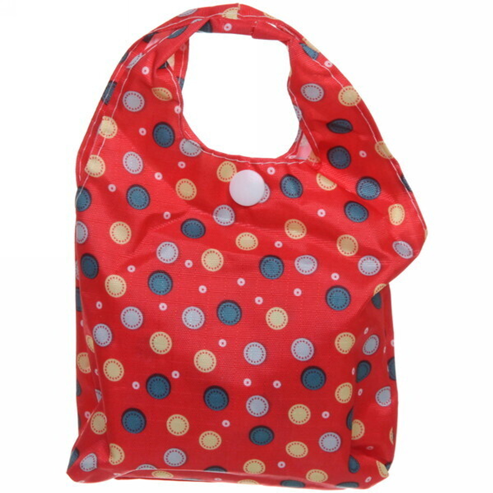 Сумка хозяйственная 36,5х50см горошек красный 1286-3