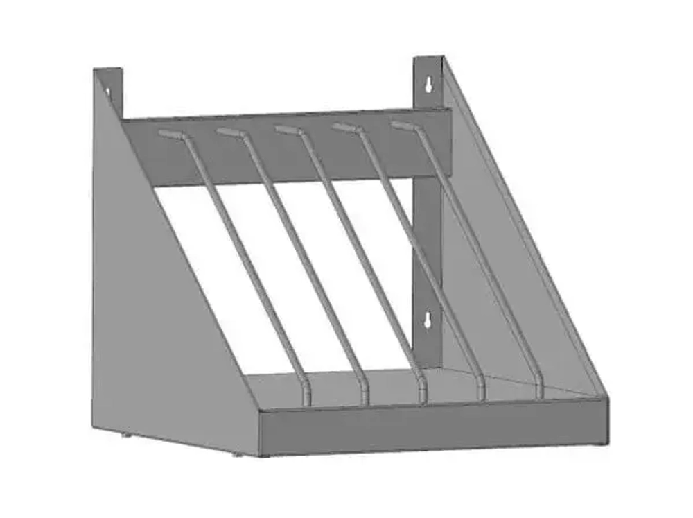 Полка настенная GPsteel ПКНД 6/300/300/300, 66126, для досок