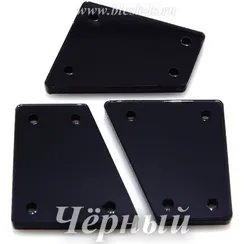 Пришивное акриловое зеркало #6, Чёрный #6