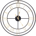 Часы настенные «LOFT HOME « 50см, желтые цифры