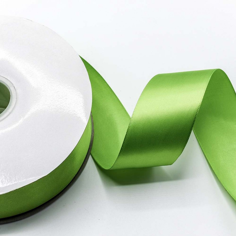 Лента Атласная 5см х 110м Полиэстер класс А (Салатовый)