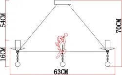 Подвесная люстра Arte Lamp AMUR