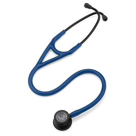 Стетоскоп Littmann Cardiology IV темно-синий, черная матовая акустическая головка, черный ствол (6168)