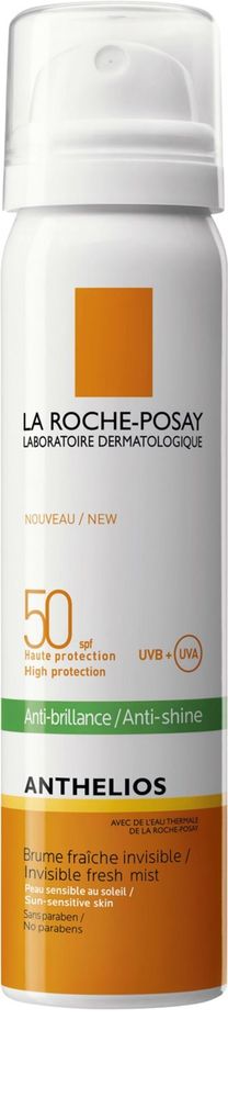La Roche-Posay освежающий спрей для лица против блеска кожи SPF 50 Anthelios