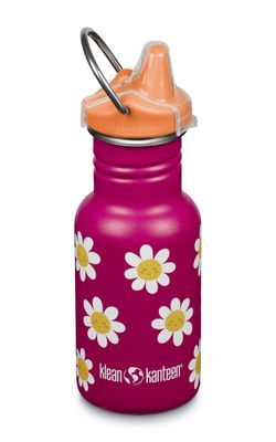 Детская бутылка Klean Kanteen Kid Classic Narrow Sippy 12oz (355 мл) Happy Flowers