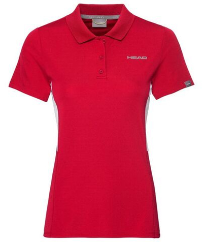Женское поло Head Club Tech Polo Shirt W - red