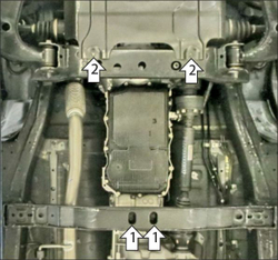 Защита КПП. 2 мм, Сталь. для Foton Tunland G7 2024-н.в., Motodor.77505