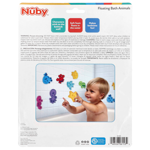 Nuby, Плавающие животные для ванн, для детей от 3 лет, 16 шт.