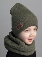 Шапка весенняя/осенняя вязаная КИКИ(Полынь)