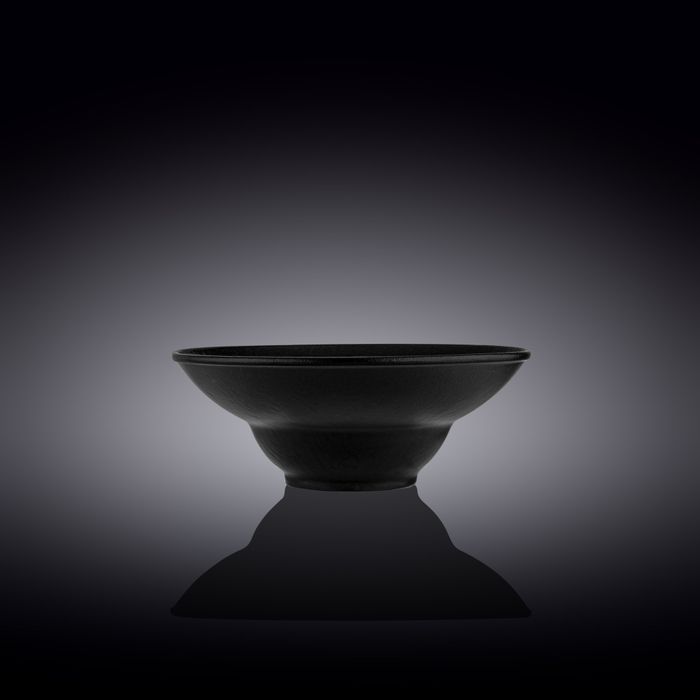 WILMAX Slatestone Глубокая фарфоровая тарелка WL-661112/A, 20 см, 800 мл, черный