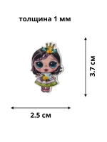 Акриловые кабашоны для бантиков