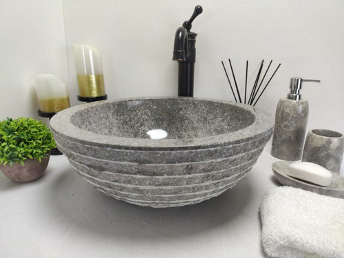 Раковина из мрамора Bowl Grey Marmo Small BM-60037 40*40*15