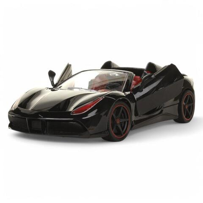 Машина классическая на РУ, коробка , цв. черно-красный YF668-K7A