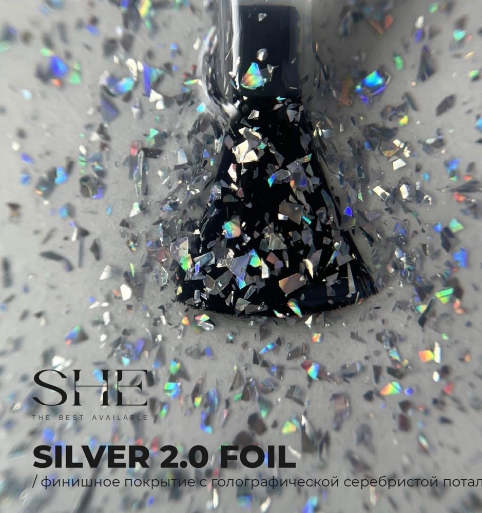 TOP COAT SILVER FOIL 15 ml