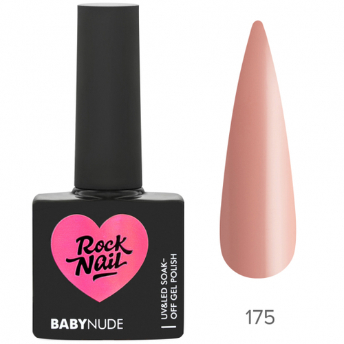 RockNail Гель-лак BabyNude 175 Nude, 10 мл