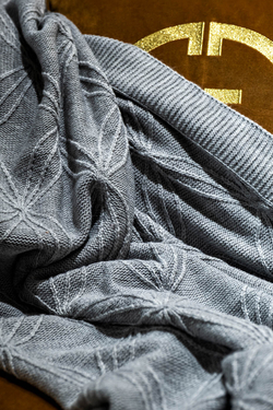 Плед 140x200 Garda Decor Аура серый