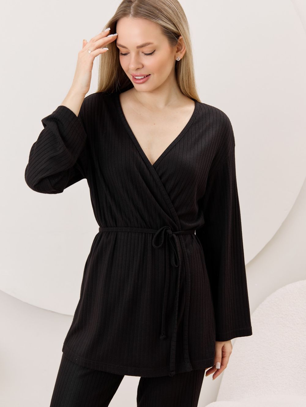 Кардиган-кимоно Эвила-1 Виотекс ЧЁРНЫЙ