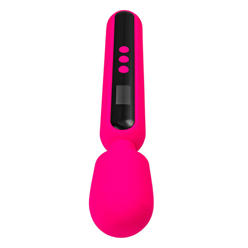 Ярко-розовый wand-вибратор 23,5см ToyFa eroTEQ Mashr 593004