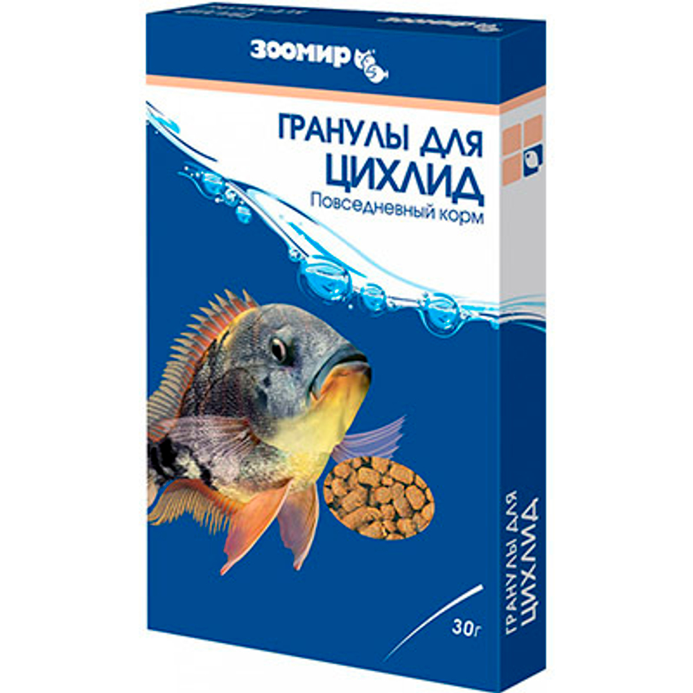 Зоомир Корм для Цихлид гранулы, коробка