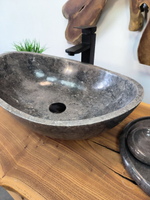 Раковина из мрамора Oval Grey OM-65715  (55*38*19) из натурального камня