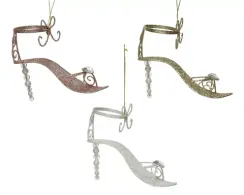 Украшение туфелька Кокетка 13*9 см., белый, 1 шт., Kaemingk (020557/2)