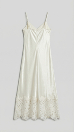 Платье атласное с кружевом LUMA