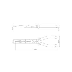 Длинногубцы Tramontina 41008/180 комбинированные 200 мм, с изоляцией 1000 В