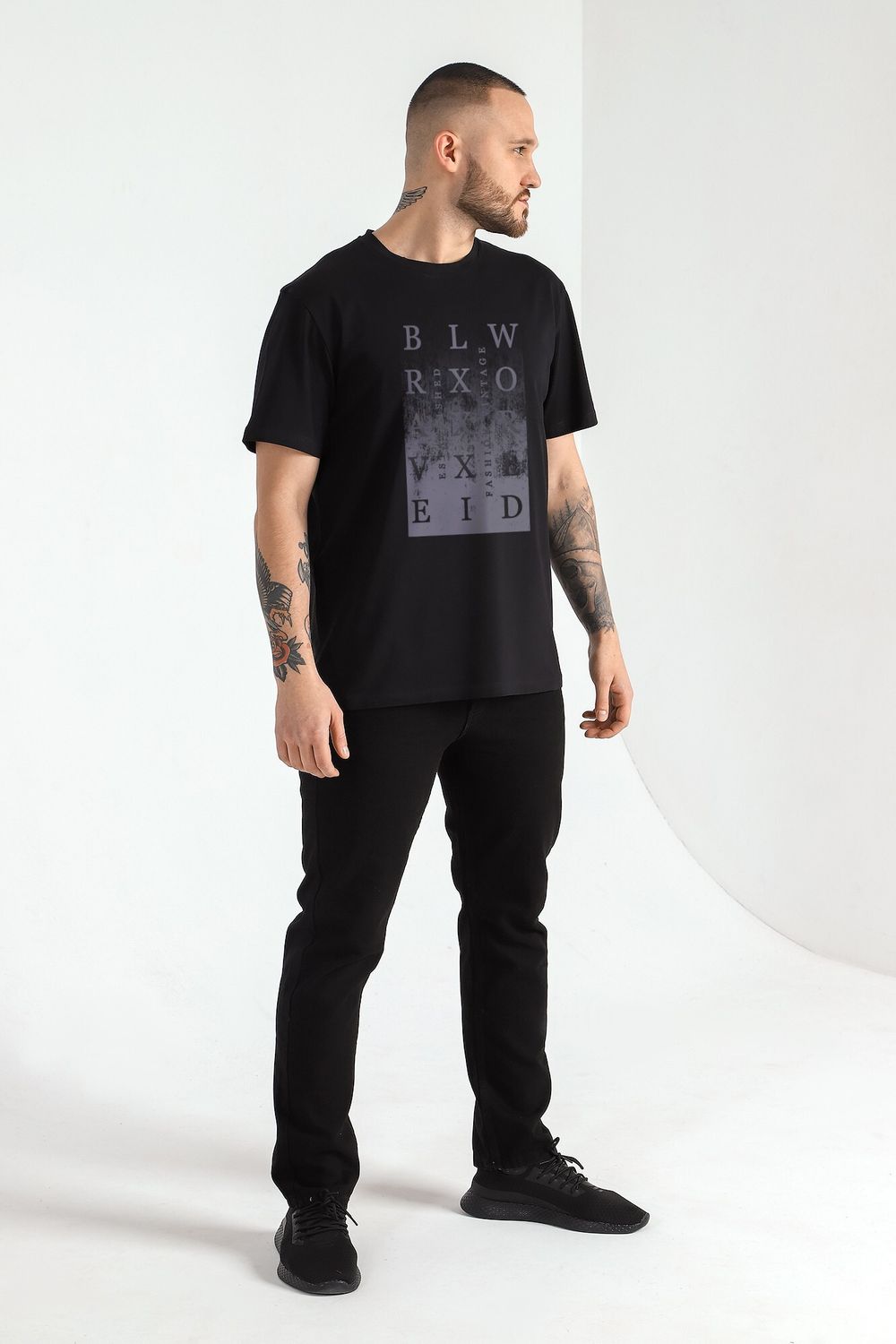 Фуфайка (футболка) мужская Клаб-3У Виотекс ЧЁРНЫЙ