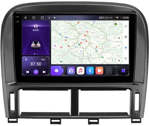 Магнитола для Lexus LS430, Toyota Celsior XF30 2000-2006 (ШГУ цветной) - Carmedia OL-9563-2 QLed+2K, Android 12, TS10, CarPlay, 4G SIM-слот