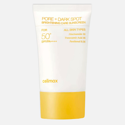 Celimax Pore+dark spot brightening care SPF50+PA++++ Крем солнцезащитный выравнивающий -, 50мл