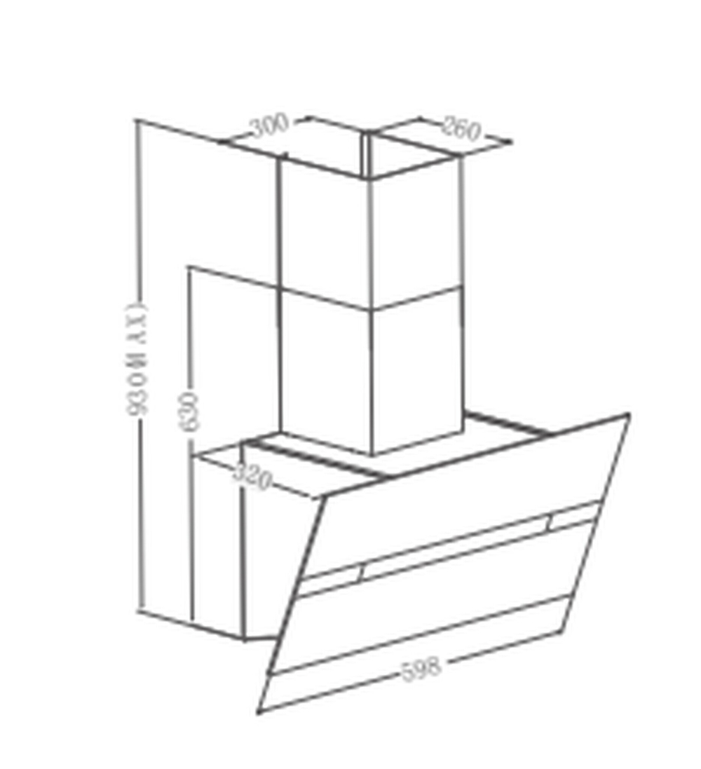 Наклонная пристенная вытяжка Meferi AIRBOX60BK COMFORT PLUS фото 2