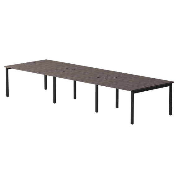 Бенч-система на 6 мест Everprof EVO на металлокаркасе 3540х670(1370)x755