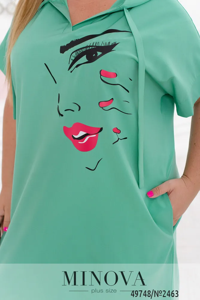 Платье 2463-мятный Minova