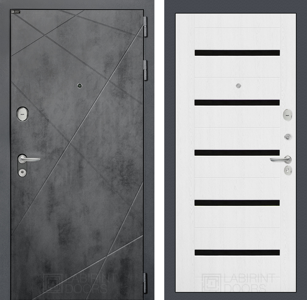 Лофт 01 белое дерево