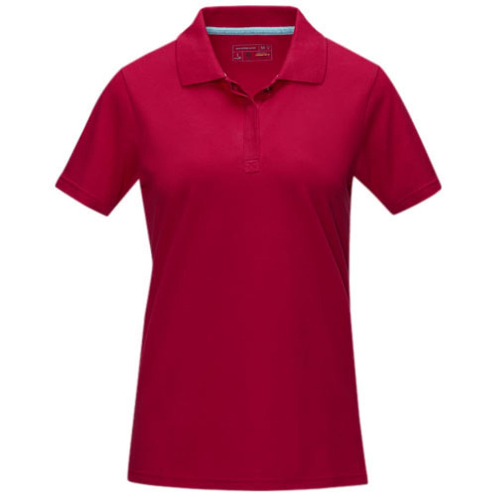 Женское поло Graphite с коротким рукавом, изготовленное из натуральных материалов